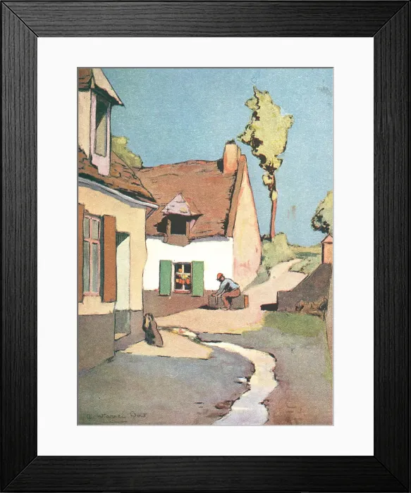 Framed Print : Country Village Framed Print : Country Village