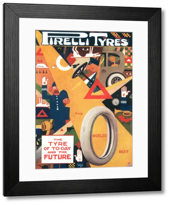 Framed Print : Pirelli Tyres Advertisement Framed Print : Pirelli Tyres Advertisement