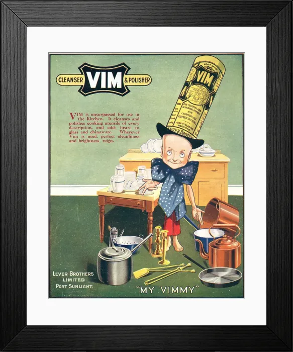 Framed Print : Vim Advertisement Framed Print : Vim Advertisement