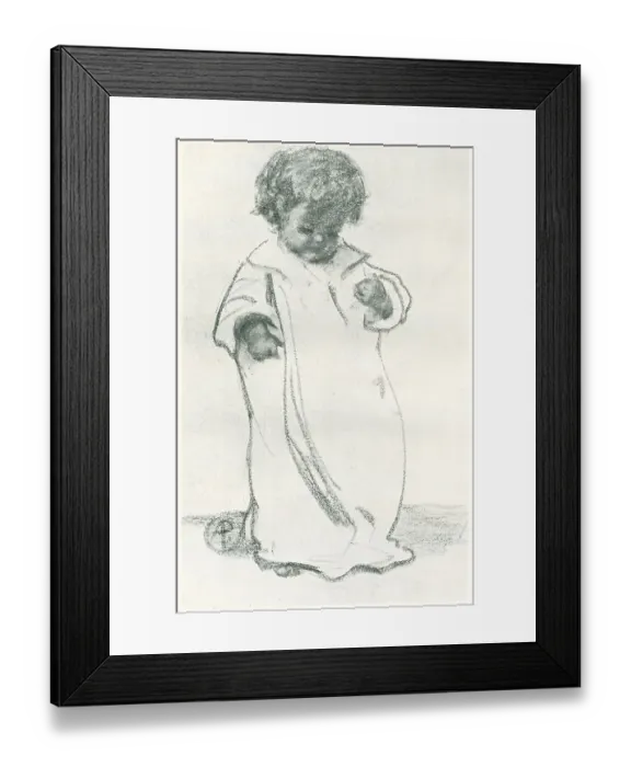Framed Print : Francesca. A portrait illustration of a little girl named Francesca Framed Print : Francesca. A portrait illustration of a little girl named Francesca