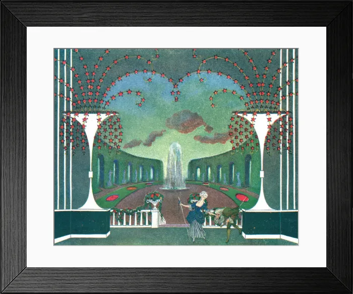 Framed Print : Mansion Garden Framed Print : Mansion Garden