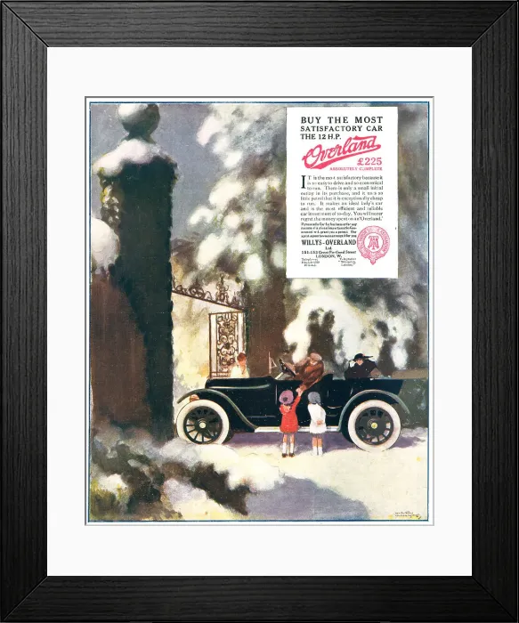 Framed Print : Willys Overland Advertisement Framed Print : Willys Overland Advertisement