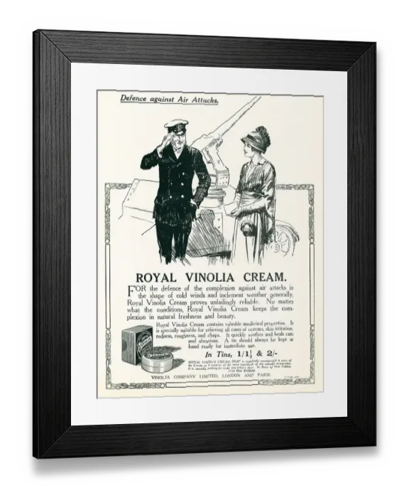 Framed Print : Vinolia Advertisement Framed Print : Vinolia Advertisement