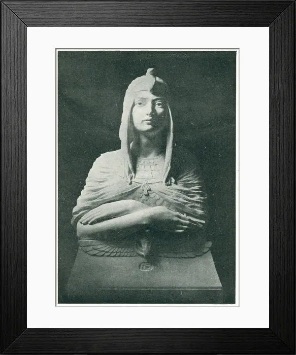 Framed Print : Isis. A Sculptural portrait depiction of the Ancient Egyptian Goddess Framed Print : Isis. A Sculptural portrait depiction of the Ancient Egyptian Goddess