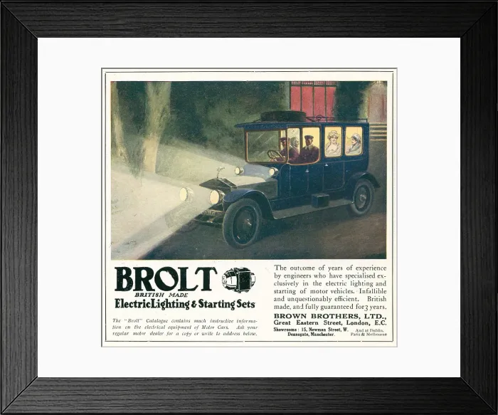Framed Print : Brolt Advertisement Framed Print : Brolt Advertisement