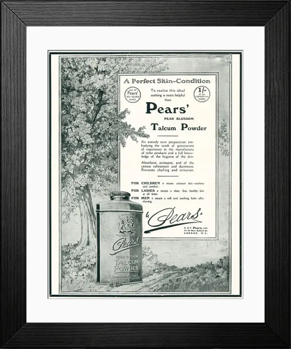 Framed Print : Pears Advertisement Framed Print : Pears Advertisement