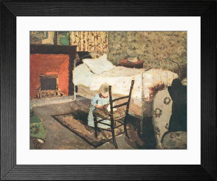 Framed Print : Girl In a Bedroom Framed Print : Girl In a Bedroom