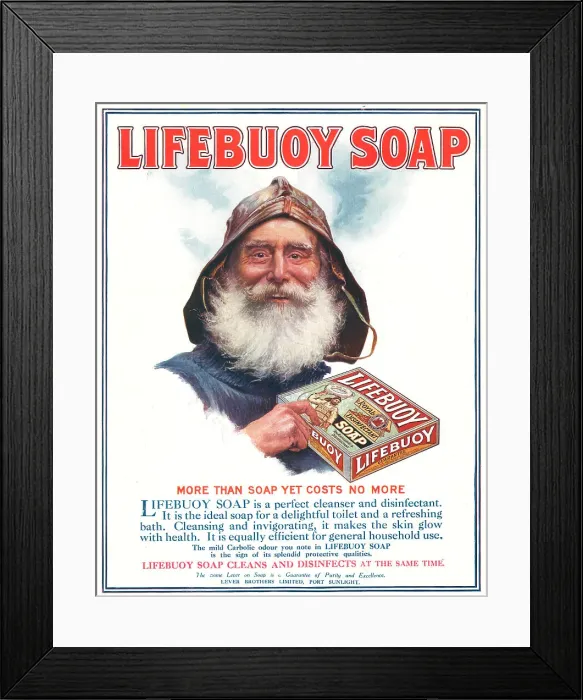 Framed Print : Lifebuoy Soap Advertisement Framed Print : Lifebuoy Soap Advertisement