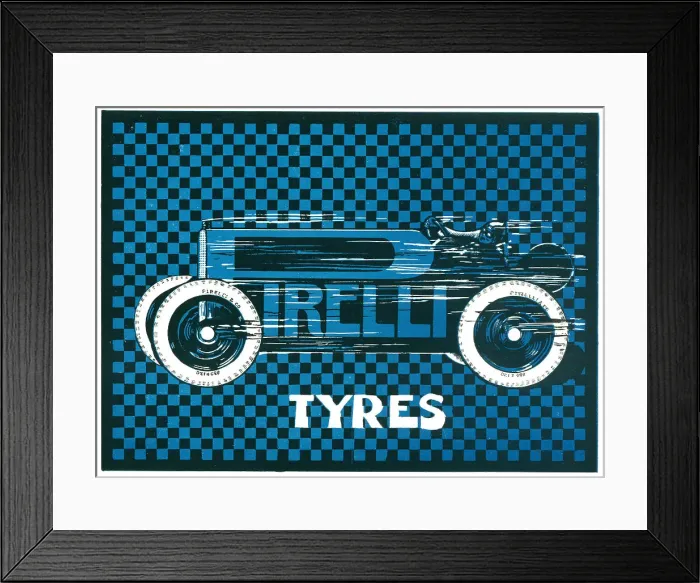 Framed Print : Pirelli Tyres Poster Framed Print : Pirelli Tyres Poster