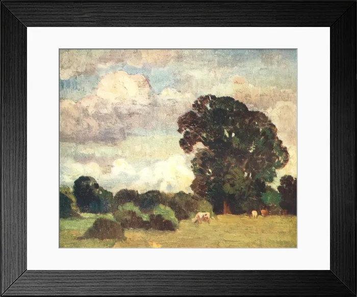Framed Print : Landscape Cows Framed Print : Landscape Cows