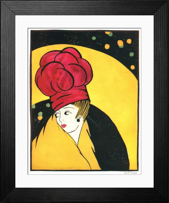 Framed Print : Woman With Red Hat Framed Print : Woman With Red Hat