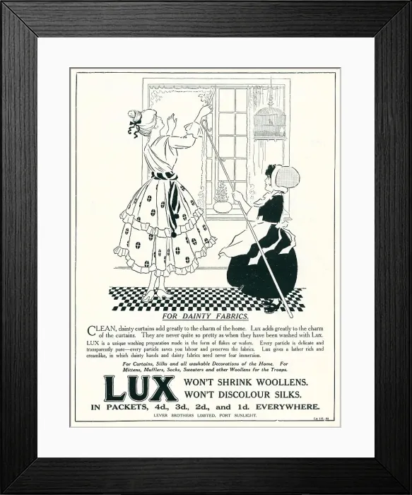 Framed Print : Lux Advertisement Framed Print : Lux Advertisement