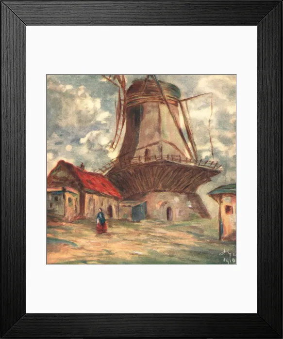 Framed Print : The Mill, Volendam Framed Print : The Mill, Volendam