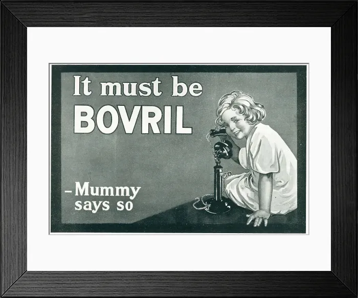 Framed Print : Bovril Advertisement Framed Print : Bovril Advertisement