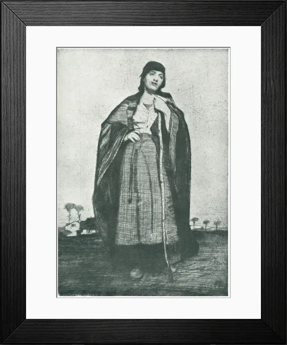 Framed Print : La Fille De Ferme Framed Print : La Fille De Ferme