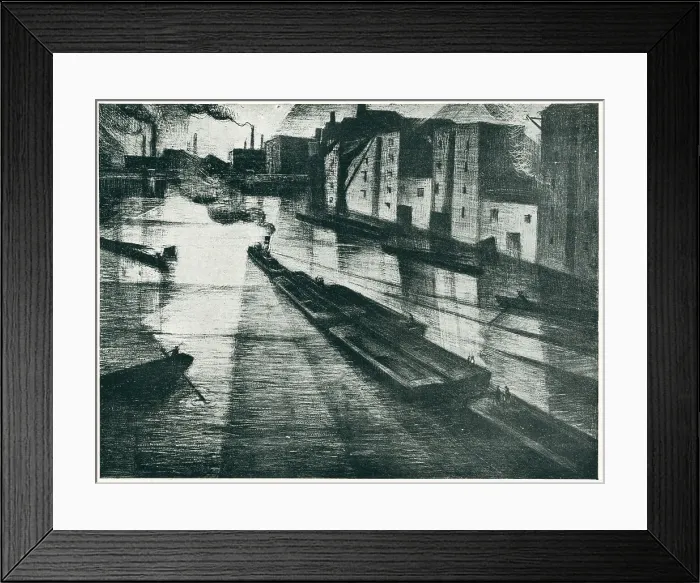 Framed Print : Canal Boats Framed Print : Canal Boats