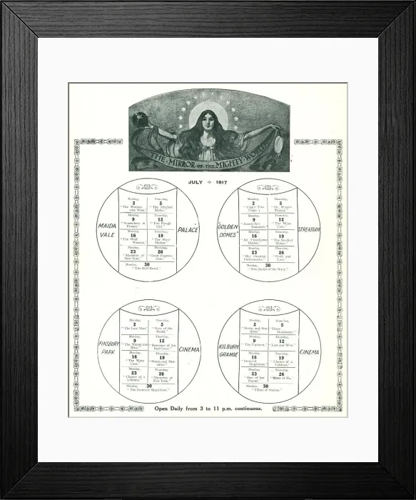 Framed Print : Cinema Advertisement Framed Print : Cinema Advertisement