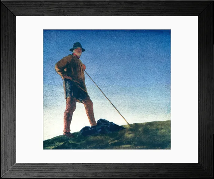 Framed Print : The Shepherd Hears The Guns At Dawn Framed Print : The Shepherd Hears The Guns At Dawn