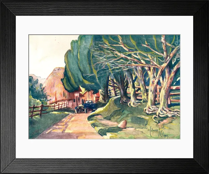 Framed Print : Country Lane On Salisbury Plain Framed Print : Country Lane On Salisbury Plain