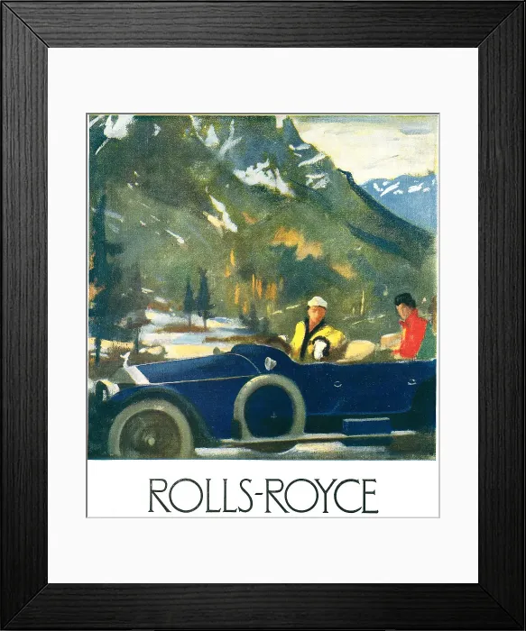 Framed Print : Rolls Royce Advertisement Framed Print : Rolls Royce Advertisement