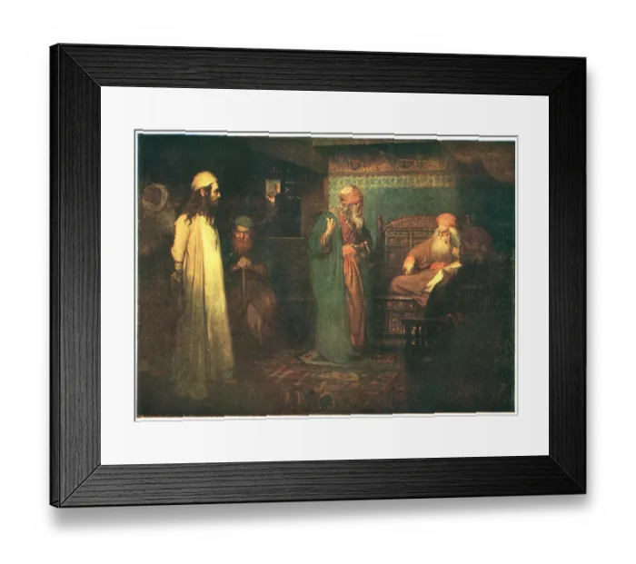 Framed Print : Christ Before Caiaphas Framed Print : Christ Before Caiaphas