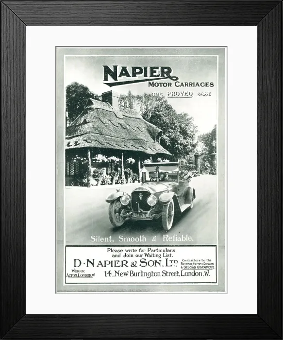Framed Print : Napier Advertisement Framed Print : Napier Advertisement