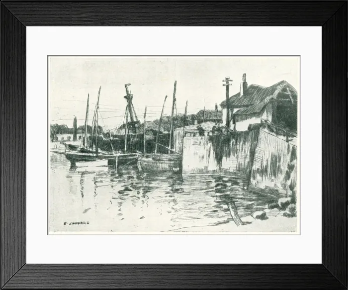 Framed Print : A Corner Of Newlyn Harbour Framed Print : A Corner Of Newlyn Harbour