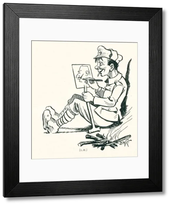 Framed Print : Soldier Artist Framed Print : Soldier Artist