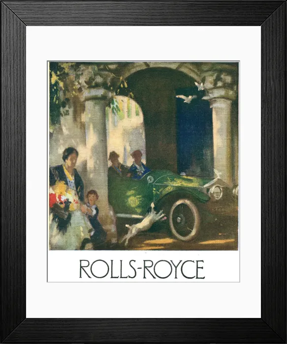 Framed Print : Rolls Royce Advertisement Framed Print : Rolls Royce Advertisement