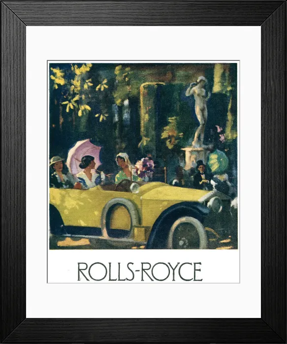 Framed Print : Rolls Royce Advertisement Framed Print : Rolls Royce Advertisement