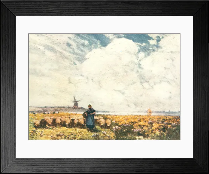 Framed Print : The Shepherdess, Holland Framed Print : The Shepherdess, Holland