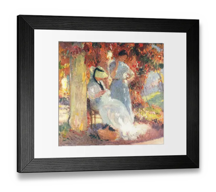 Framed Print : Women Under a Tree Framed Print : Women Under a Tree