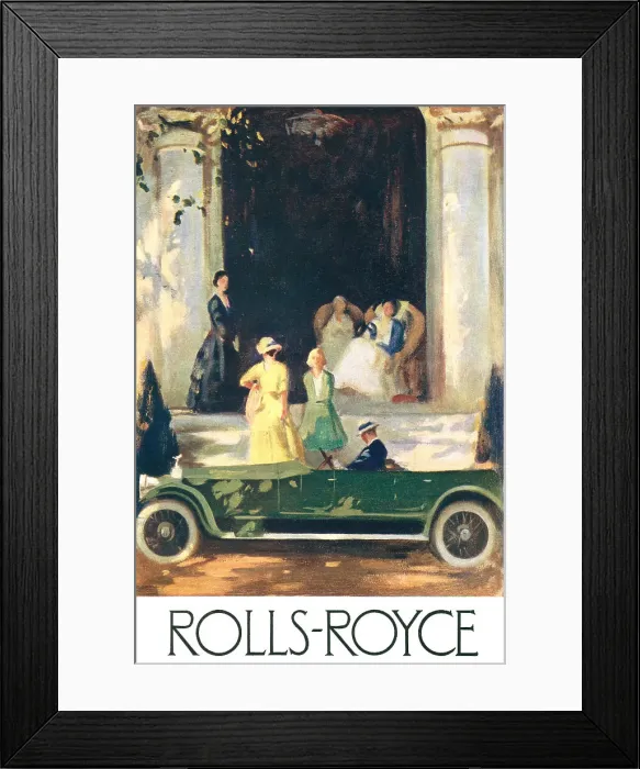 Framed Print : Rolls Royce Advertisement Framed Print : Rolls Royce Advertisement