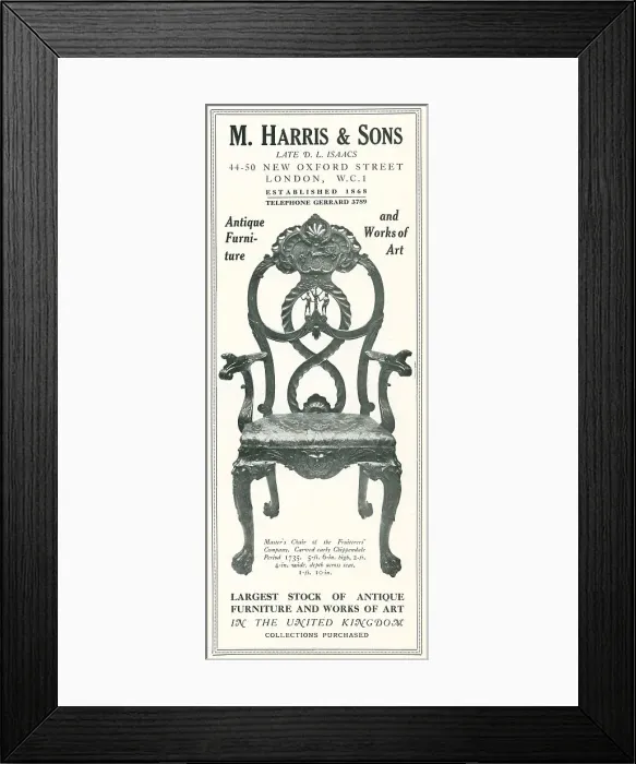 Framed Print : M. Harris and Sons Advertisement Framed Print : M. Harris and Sons Advertisement