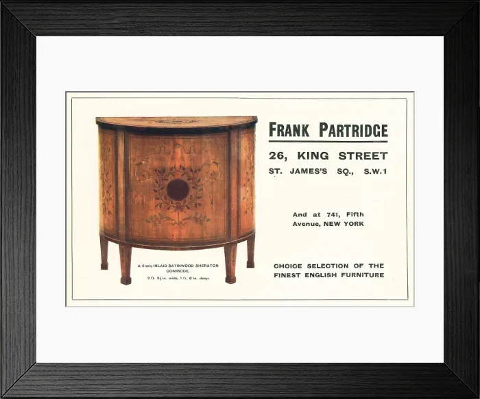 Framed Print : Frank partridge Advertisement Framed Print : Frank partridge Advertisement
