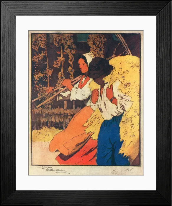 Framed Print : Returning From The Hayfield Framed Print : Returning From The Hayfield