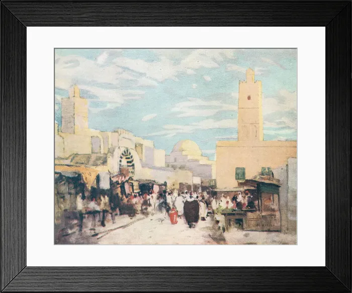 Framed Print : The Main Street At Kairouan Framed Print : The Main Street At Kairouan