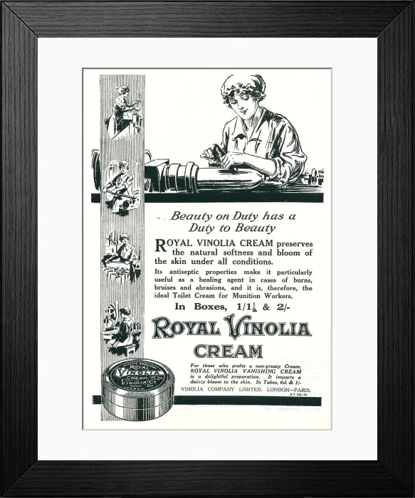 Framed Print : Vinolia Advertisement Framed Print : Vinolia Advertisement
