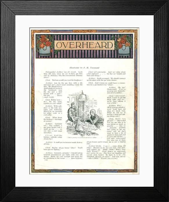Framed Print : Overheard Advertisement Framed Print : Overheard Advertisement