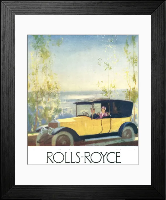 Framed Print : Rolls Royce Advertisement Framed Print : Rolls Royce Advertisement