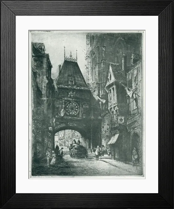 Framed Print : The Great Clock, Rouen Framed Print : The Great Clock, Rouen