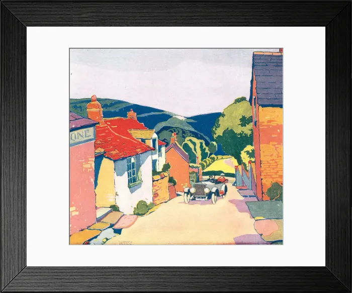 Framed Print : Boscastle High Street Framed Print : Boscastle High Street