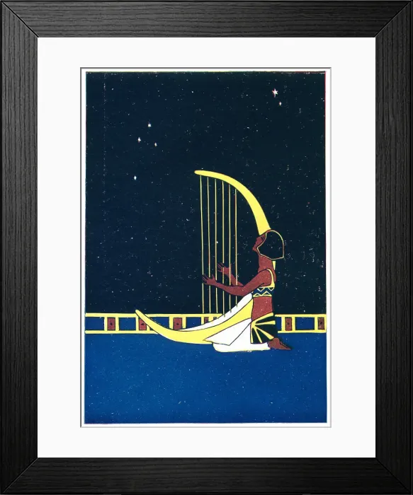 Framed Print : Crescent Harp Framed Print : Crescent Harp