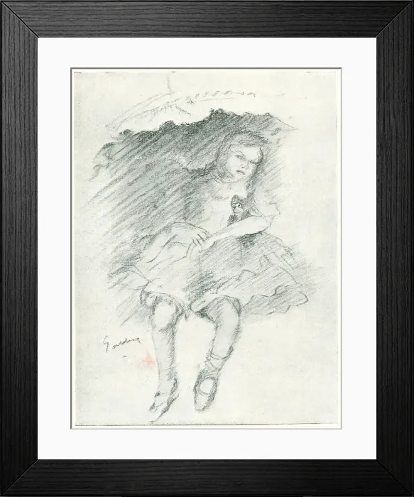 Framed Print : Portrait of a Girl Framed Print : Portrait of a Girl