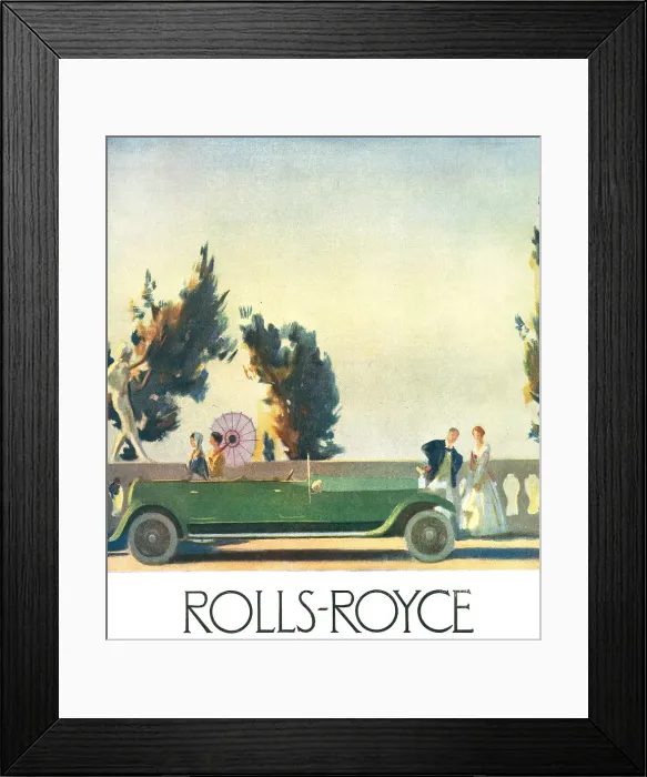 Framed Print : Rolls Royce Advertisement Framed Print : Rolls Royce Advertisement