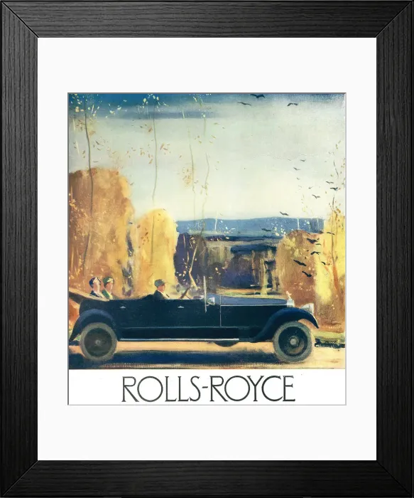 Framed Print : Rolls Royce Advertisement Framed Print : Rolls Royce Advertisement