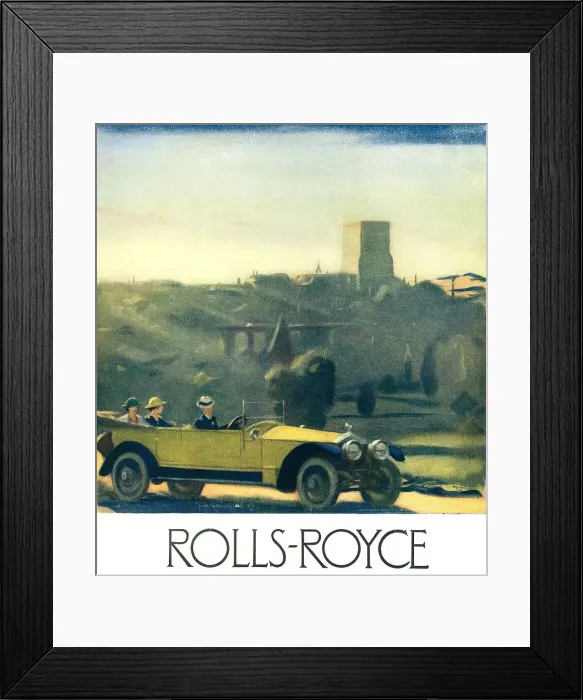 Framed Print : Rolls Royce Advertisement Framed Print : Rolls Royce Advertisement