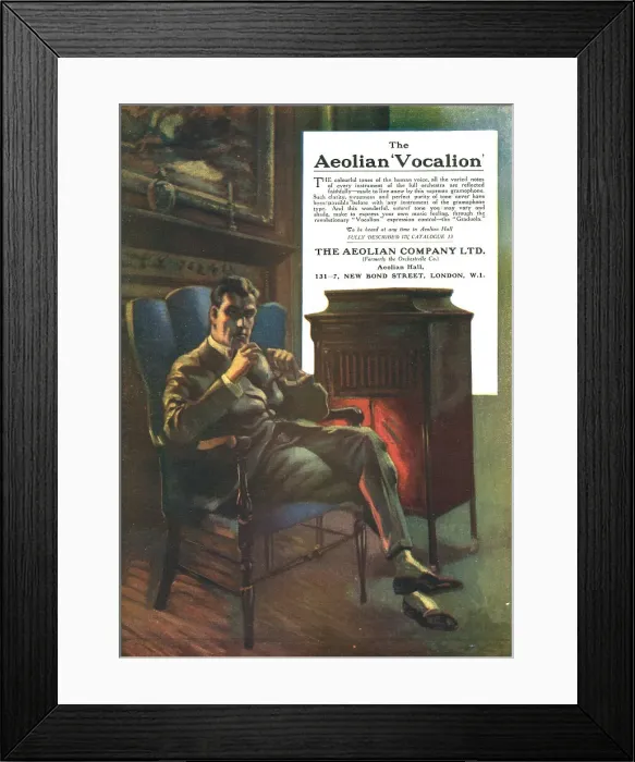 Framed Print : The Aeolian Company Vocalion Advertisement Framed Print : The Aeolian Company Vocalion Advertisement