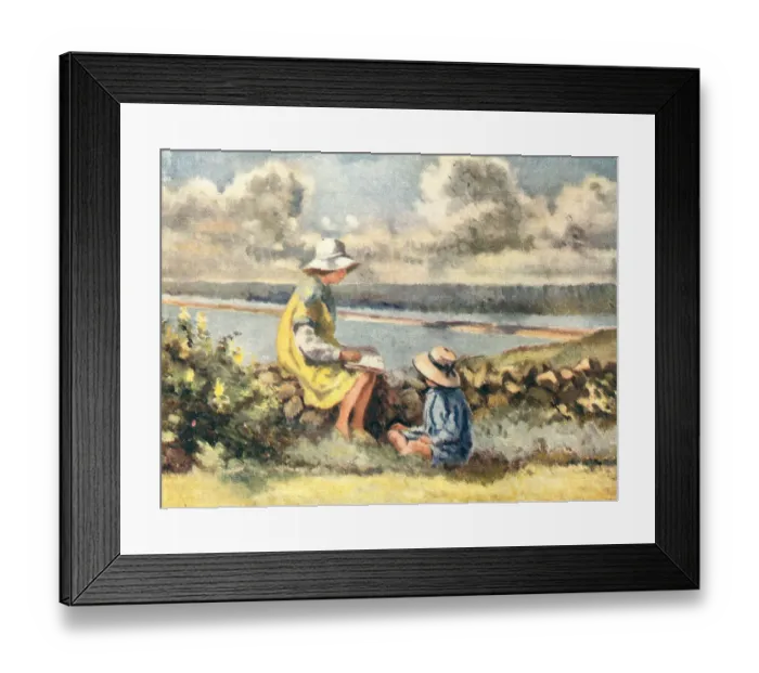 Framed Print : Girls By The Sea Framed Print : Girls By The Sea