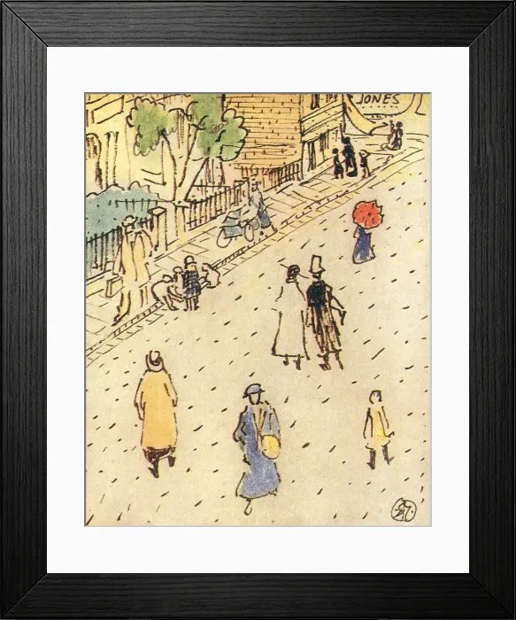 Framed Print : Town Figures Framed Print : Town Figures